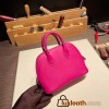 Hermes mini bolide evercolor L3 /Rose Purple Full Handmade 004