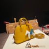Hermes mini bolide evercolor 9D /Jaune Ambre Full Handmade 006