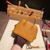 Hermes mini bolide evercolor 2S /Sesame Full Handmade 008