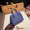 Hermes mini bolide evercolor 73 /Blue Saphir Full Handmade 010
