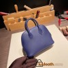 Hermes mini bolide evercolor 73 /Blue Saphir Full Handmade 010