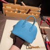 Hermes mini bolide evercolor P3 /Blue du Nord Full Handmade 011