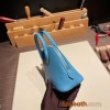 Hermes mini bolide evercolor P3 /Blue du Nord Full Handmade 011