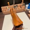 Hermes mini bolide evercolor 1H /Toffee Full Handmade 012