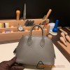 Hermes mini bolide evercolor 8F /Etain Full Handmade 015