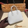Hermes mini bolide Chevre 7R /Azur Full Handmade 019