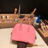 Hermes mini bolide Chevre 1Q/Rose Confetti Full Handmade 022