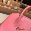 Hermes mini bolide Chevre 1Q/Rose Confetti Full Handmade 022