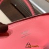 Hermes mini bolide Chevre 1Q/Rose Confetti Full Handmade 022