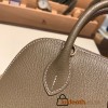 Hermes mini bolide Chevre 8C /Elephant Grey Full Handmade 027