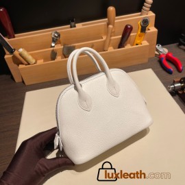 Hermes mini bolide Chevre 4B /Biscuit Full Handmade 029