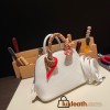 Hermes mini bolide Chevre 4B /Biscuit Full Handmade 029