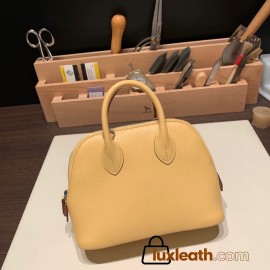 Hermes mini bolide Chevre 1S Foin Full Handmade 031