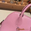 Hermes mini bolide Chevre X9 /Mauve Sylvestre Full Handmade 033