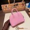 Hermes mini bolide Chevre X9 /Mauve Sylvestre Full Handmade 033