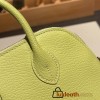 Hermes mini bolide Chevre R9 /Jaune Bourgeon Full Handmade 034