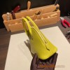 Hermes mini bolide Chevre 9R/Lime Full Handmade 036