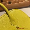 Hermes mini bolide Chevre 9R/Lime Full Handmade 036
