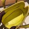 Hermes mini bolide Chevre 9R/Lime Full Handmade 036