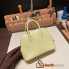 Hermes mini bolide Chevre R9 /Jaune Bourgeon Full Handmade 040