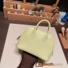 Hermes mini bolide Chevre R9 /Jaune Bourgeon Full Handmade 040