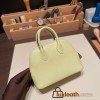 Hermes mini bolide Chevre R9 /Jaune Bourgeon Full Handmade 040