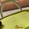 Hermes mini bolide Chevre R9 /Jaune Bourgeon Full Handmade 040