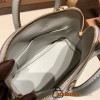 Hermes mini bolide Chevre 80 /Pearl Grey Full Handmade 046