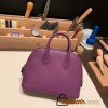 Hermes mini bolide Chevre P9 /Anemone Full Handmade 048