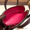 Hermes mini bolide Chevre 0G /Rouge Sellier & Framboise   Full Handmade 052
