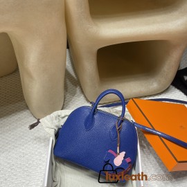 【Mini bolide】 Chevre 7T / Bleu Electrique   Full Hand-Stitching