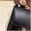 Hermes Constance 19cm lizard 89 /Black (Noir) Silver Hardware 18cm Full Handmade