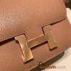 Hermes Constance 19cm Chevre 2J Quebracho Rose Gold Hardware 18cm Full Handmade