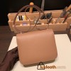 Hermes Constance 19cm Chevre 2J Quebracho Rose Gold Hardware 18cm Full Handmade