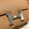 Hermes Constance 19cm Chevre 2J Quebracho Silver Hardware 18cm Full Handmade