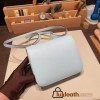 Hermes Constance 19cm swift 7R/ Azur Silver Hardware 18cm Full Handmade