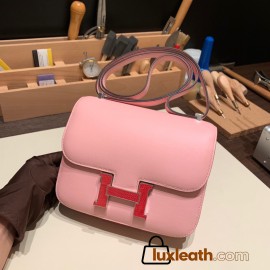 Hermes Constance 19cm swift 3Q /Rose Sakura 18cm Full Handmade