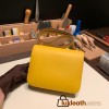 Hermes Constance 19cm swift 9D /Jaune Ambre Gold Hardware 18cm Full Handmade