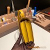 Hermes Constance 19cm swift 9D /Jaune Ambre Gold Hardware 18cm Full Handmade