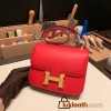 Hermes Constance 19cm swift S3/Rouge Cœur& 37/Gold Gold Hardware 18cm Full Handmade