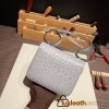 Hermes Constance 19cm ostrich 8L /Beton Gold Hardware 18cm Full Handmade