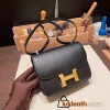 Hermes Constance 19cm 89 /Black Gold Hardware 18cm Full Handmade