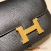 Hermes Constance 19cm 89 /Black Gold Hardware 18cm Full Handmade