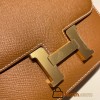 Hermes Constance 19cm Epsom U8/ Bronze Dore Gold Hardware 18cm Full Handmade
