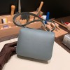  HERMES Constance ⅢMini Epsom  63/Vert Amande   Silver Hardware Full Handmade