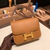  HERMES Constance ⅢMini Epsom  37/Gold   Full Handmade Gold Hardware