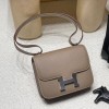  HERMES Constance ⅢMini Epsom  8C/Elephant Grey  Silver Hardware Full Handmade
