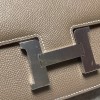  HERMES Constance ⅢMini Epsom  8C/Elephant Grey  Silver Hardware Full Handmade