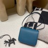 Constance HERMES Constance ⅢMini Epsom  W0/Vert Bosphore   Full Handmade Gold Hardware