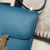  Constance HERMES Constance ⅢMini Epsom  W0/Vert Bosphore   Full Handmade Gold Hardware